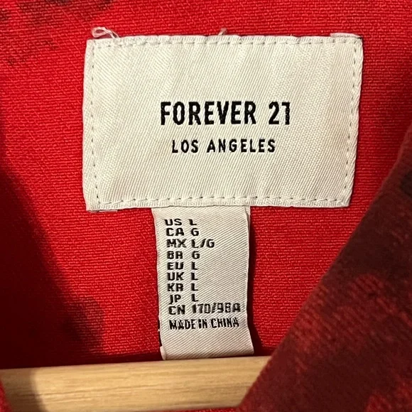 Trendy Red Denim Jacket - Picture 6 of 7